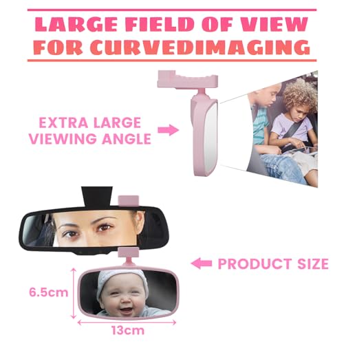 Image of 360 Baby Car Mirror, Shatterproof Rear-Facing Seat View