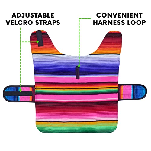 Dog Clothes - Handmade Dog Poncho - Cinco De Mayo Chihuahua Costume From Authentic Mexican Blanket (Pink, Xxs) #TOP3