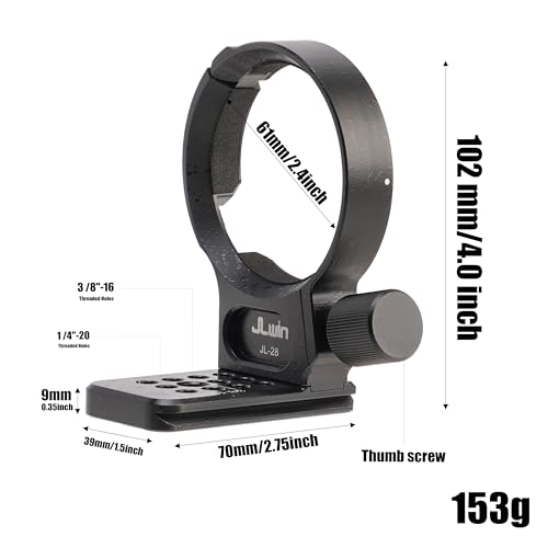 FOTGA Soporte de trípode para objetivo Sony FE 24-240 mm f/3.5-6.3 OSS, 24-105 mm f/4 G OSS, 16-35 mm f/2.8 GM, 24-70 mm f/2.8 GM, 35 mm f/1.4 ZA, FE 28-70 mm F3 .5-5. 6 OSS - imagen 3