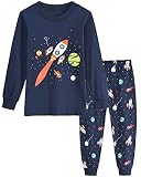 Little Hand Jungen Zweiteiliger Schlafanzug 2 Pices Baumwolle Lange Nachtwäsche Kinder Pyjama Set 2-7 Jahre