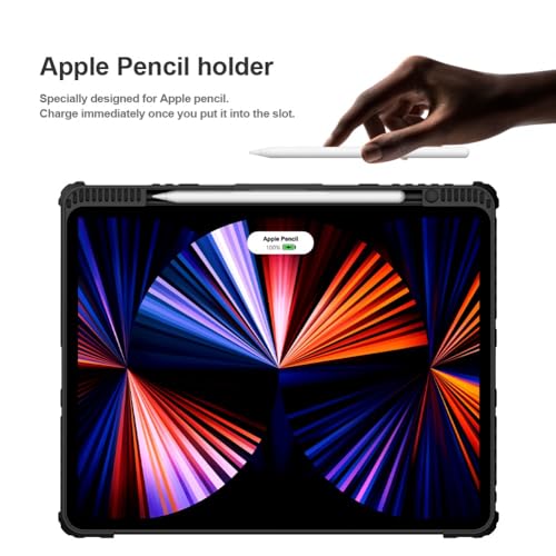 Capa Anti Impacto Nillkin Modelo Bumper Combo Keyboard Compatível com iPad Pro 12.9 2018/2020/2021/2