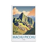 ZHILIJING Machu Picchu Peru Vintage-Reiseposter, 20 x 30 