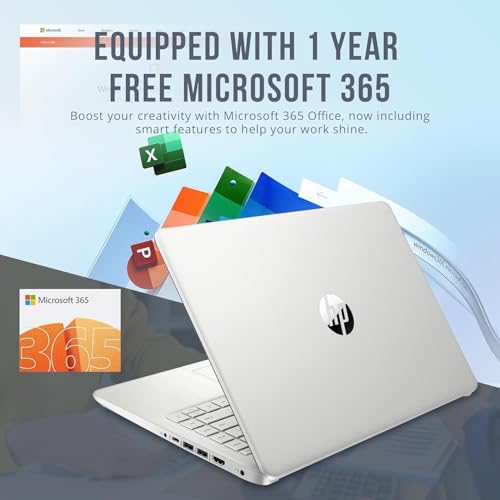 Image of HP Laptop for Business & Student, 14 inch HD Display, Intel Pentium Silver N5030 Processor, 8GB RAM, 512GB SSD, 1-Year Microsoft Office 365, with Mouse, Long Battery Life, Webcam, Windows 11 Home