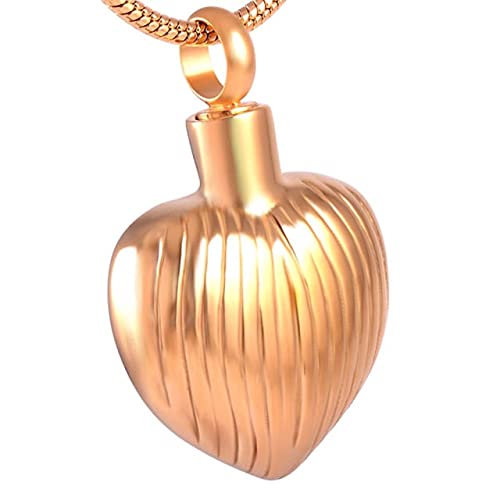 Bijoux commémoratifs et collier urne cœur en acier inoxydable