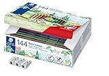 staedtler 144 10nc12 La mina homogénea es especialmente resistente a la rotura y no se astilla cuando se rompe.