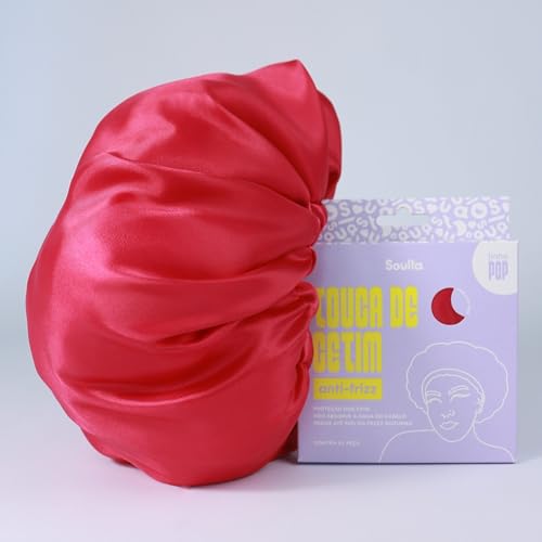 Soulta Bonnet Pink POP Anti Frizz Satin with Adjustable Elastic - Single Layer Size:M