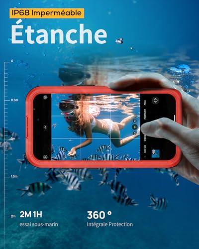 Coque iPhone 16 antichoc chantier pour éviter les écrans brisés et l'eau - 3