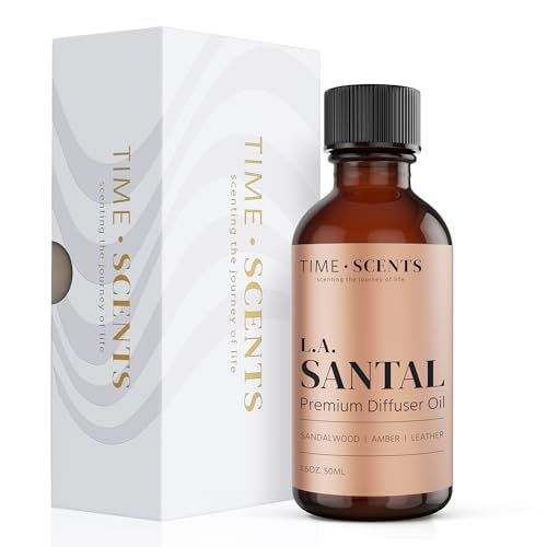 Essential Oil Blend Diffuser Oil – Santal Essential Oil, Hotel Inspired Home fragrance oil for diffuser, Aromatherapy Oils for Aroma diffuser for home, Leather, Amber, Sandalwood Essential oils 1.6 oz
