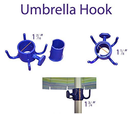 Impact Canopy 8' Beach Umbrella with Umbrella Towel Hook, UV Protected, Vented, Tilt Pole, Sand Anchor, Carry Bag, Rainbow by Impact Canopy - Image 4