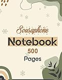  Sousaphone Notebook 500 Pages: Lined Journal for writing 8.5 x 11 Writing Skills Paper Notebook Journal  Daily diary Note taking Writing sheets