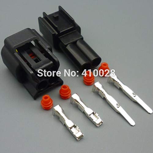 5/30/100set 2.3mm 2pin Female Male Ignition Coil Plug for Ford high Voltage auto Wire Connector FW-C-2F-B FW-C-2M-B - (Color Name: 30set Male)