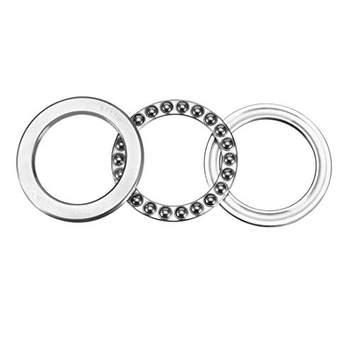 Image of sourcing map 51110 Thrust Ball Bearings 50mm x 70mm x 14mm Chrome Steel ABEC3 Single Row Roller