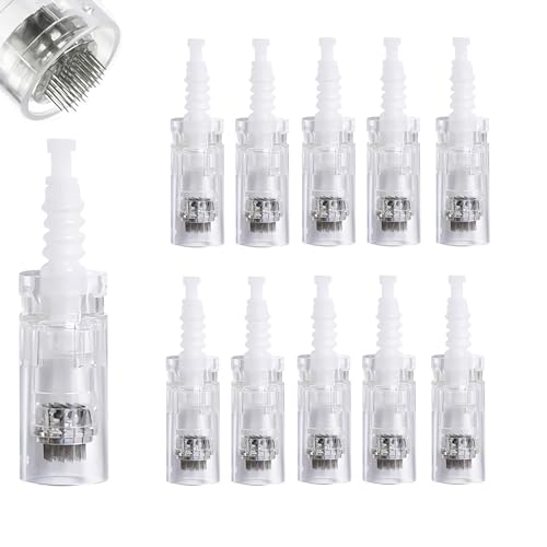 10 Pcs de Cartuchos de Repuesto de 36 Pin para Pluma de Microneedling Dr.pen Modelo M7/M5/N2/E30, Consejos de Micropunción Desechables Auténticos, Accesorio para Pluma Microneedle(36 Pin, 10Pcs)
