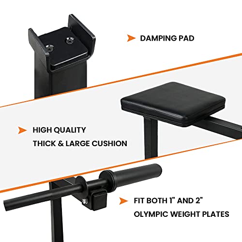 Spart Adjustable Seated Calf Raise Machine, 600Lbs Leg Strength Training Machine With Band Pegs, Lower Body Specialty Machine, Improve Balance Speed And Athletic Performance, Fit 1” / 2” Weight Plates #TOP2