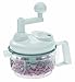 Produktbild Westmark Manuelle Küchenmaschine 9 in 1, Hobel/Reibe/Julienne-Schneider/Zitruspresse/Schneider/Schaumschläger/Eidottertrenner, Kunststoff/Rostfreier Edelstahl, Küchenhexe, Weiß/Transparent, 11402260
