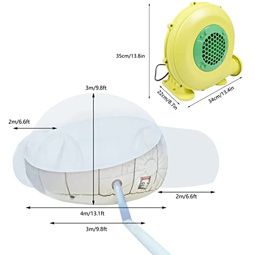 Casa burbuja inflable dome impermeable para camping miniatura 4