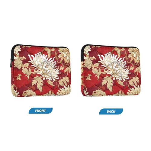 Funda para portátil de 13-14 pulgadas con diseño floral miniatura 2