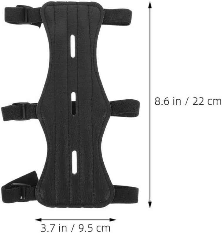 2pcs Leather Archery Arm Guard Protective Arm Bracers for Bowstring Protection Comfortable Forearm Guards for Outdoor Hunting and Target Practice