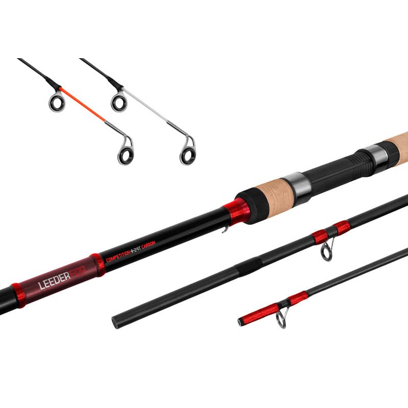 Delphin Leeder Feeder 360cm 100g 3-teilig Red Edition Method Feeder Angelrute