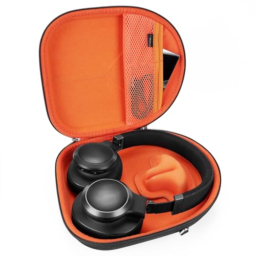 Geekria Shield etui na słuchawki kompatybilne z JBL TUNE 770NC/760NC/750NC/720BT, Live 770NC – zamienny twardy pokrowiec podróżny z miejscem na kabel (Czarny)