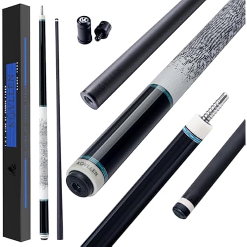 KONLLEN 2.0 Carbon Fiber Pool Cue, Low Deflection Pro Taper