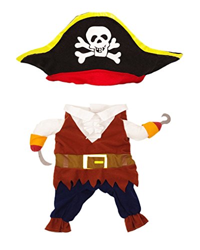 Topsung Cool Caribbean Pirate Pet Costume for Dogs/Cats, Medium
