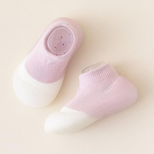 Baby Sneakers Girls Boys Baby Sneakers Children Floor Socks Baby Toddler Shoes Socks Boys and Baby (Pink, 5.5 Infant)2