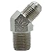RFS Stainless Steel JIC Flared Tube Fitting, 45 Degree Elbow, 1/2
