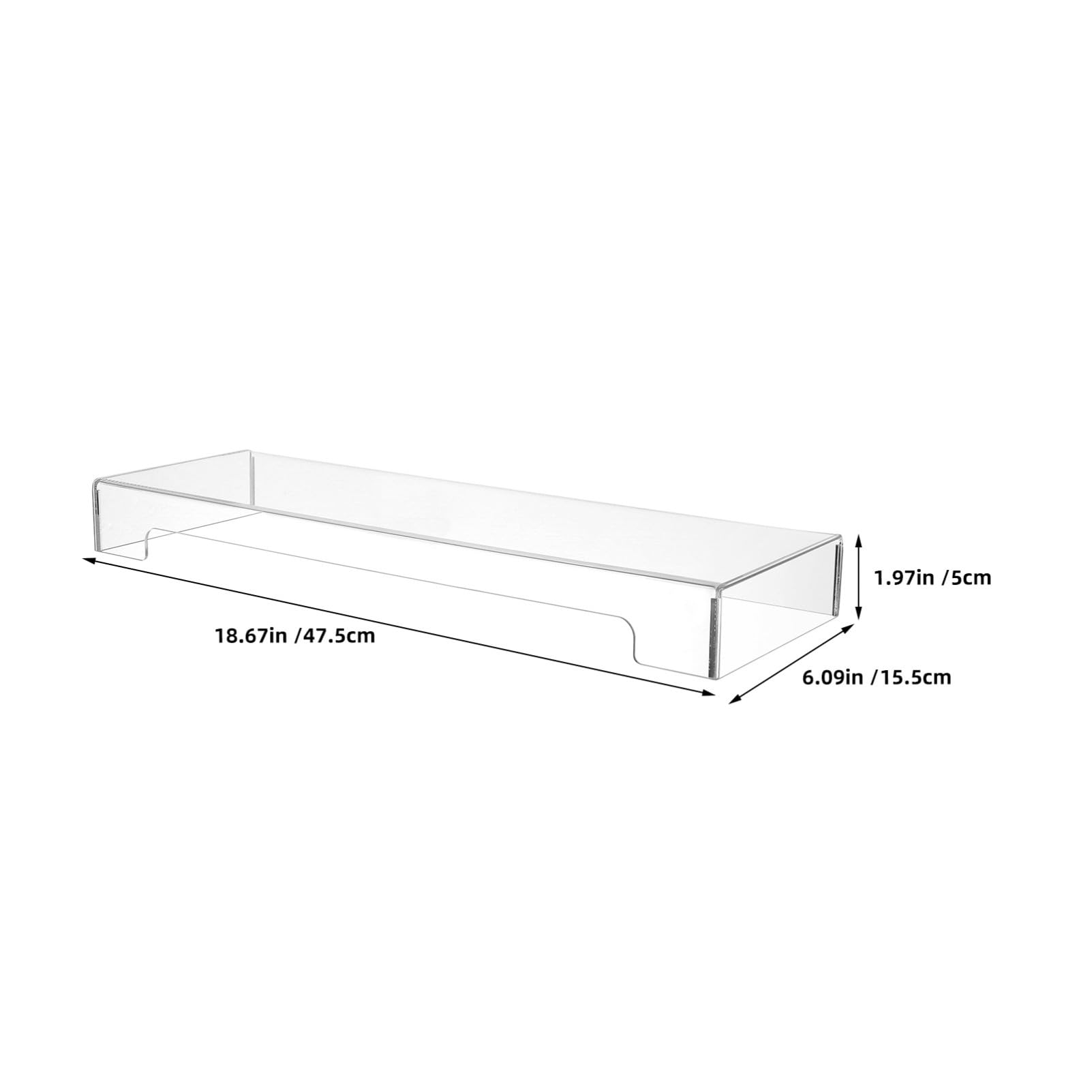 Copritastiera PC in Acrilico Trasparente per Protezione Tastiera da Polvere, Design Rigido per Casa e Ufficio, Resistente e Facile da Pulire