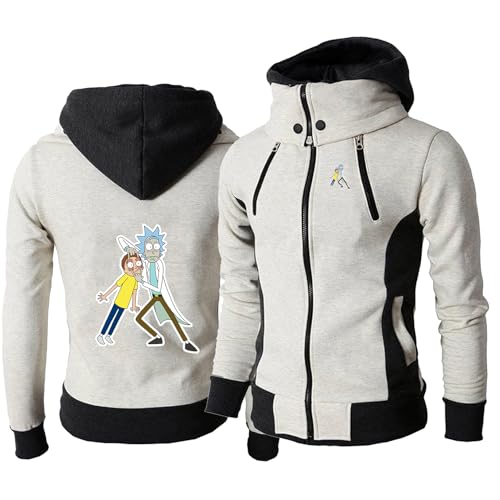 Sweat à capuche polaire pour homme Rick et Morty idéal contre le froid hivernal et les frissons