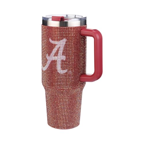 Image of The Memory Company Officially Licensed 40oz TC Bling Game Day Tumbler with Vintage Logo, University of Alabama