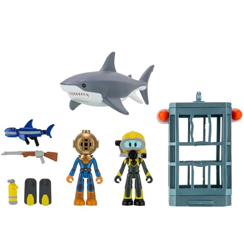 DevSeries SharkBite 2: Shark Cage Game Pack Dwie figurki z akcesoriami i ekskluzywnym wirtualnym kodem produktu