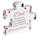 VELENTI Fathers Day Dad Birthday Gift - Engraved Acrylic Block Puzzle Dad Keepsake 3.35 x 2.76 Inch - Cool Father's Day Presents from Daughter, Son, Mom - Heartwarming Men Birthday Gift Idea