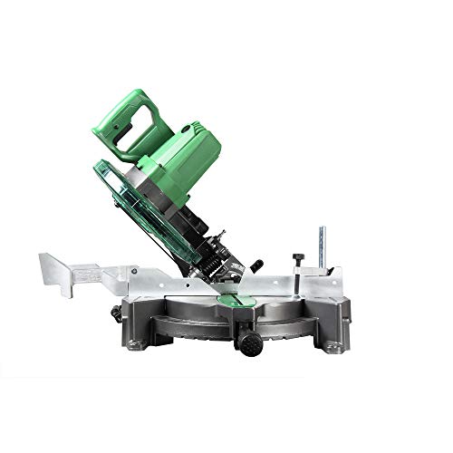 Metabo HPT 10-Inch Compound Miter Saw, Single Bevel, 15-Amp Motor, 0-52° Miter Angle Range, 0-45° Bevel Range, Large Table, 10