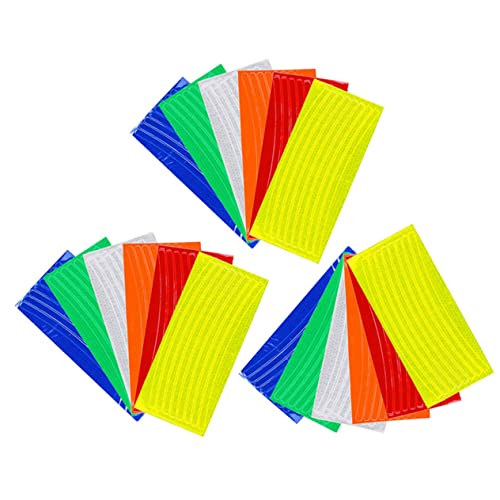 Cabilock 18Pcs Reflective Wheel Rim Stickers Glow Stripes for Bike and Motorcycle Easy to Install Tire Decals Light