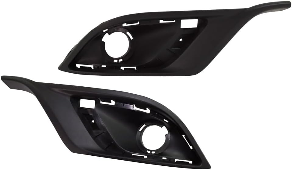 KarParts360 For Dodge Durango 2014-2020 Fog Light Trim Driver And Passenger Side | Pair | Front | Primed | Made Of Plastic | Replacement For CH1038164, CH1039164 | 5113679AC, 5113678AC