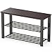Simple Houseware Bamboo Top Shoe Bench for Entryway Shoes Storage Organizer Rack