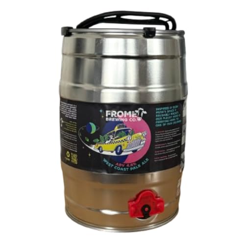 Space Taxi Pale Ale I Frome Brewing 5l Craft Beer Mini Keg I Premium British Draft Dispenser I 9 Pints of Vegan Beer from Somerset I Birthday Gift for Men