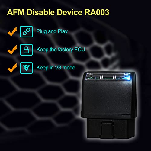RA003 Active Fuel Management Disabler Device, AFM/DFM Disabler Device Compatible with most GM V6 and V8 Vehicles