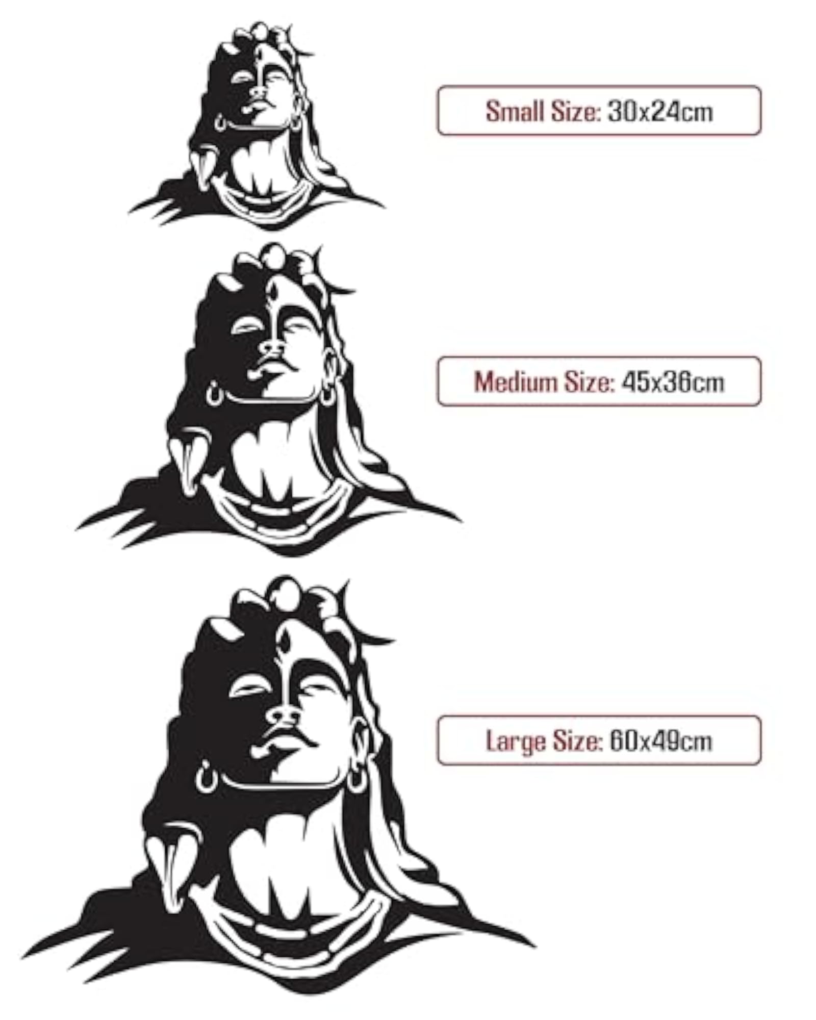 Adiyogi Wooden Neon Light Backlit Wall Art