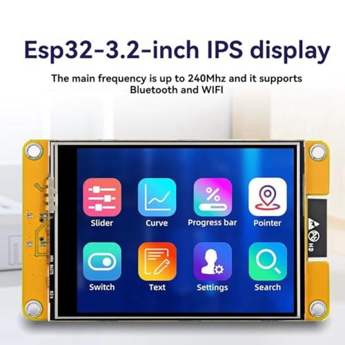 Pantalla táctil LCD TFT de 3,2 con módulo Bluetooth WiFi ST7796U y 240x320 px 4