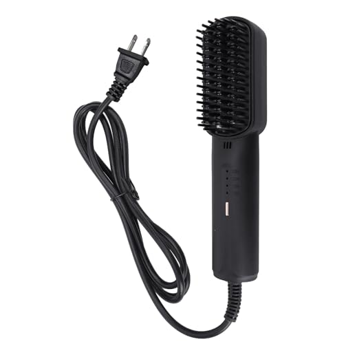 Plancha para el Cabello en Forma de Cepillo BRRNOO, Peine Caliente con Control de Temperatura de 4 Niveles, Ideal para Alisado y Rizado, Compacta y Exquisita para Viajes (Enchufe EE.UU. 110V) miniatura 6
