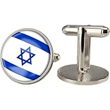 Israel Flagge Manschettenknöpfe Kupfer Manschettenknöpfe Klassische Ton Manschettenknöpfe Patriotisches Geschenk Souvenir Für Männer Hemdanzug