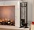 Fire Beauty Fireplace Tools Set 5 Pieces Fireside Accessories Fire Kit Stand Woodstove Tools Holder Wrought Iron Handle Indoor Fireset Stand