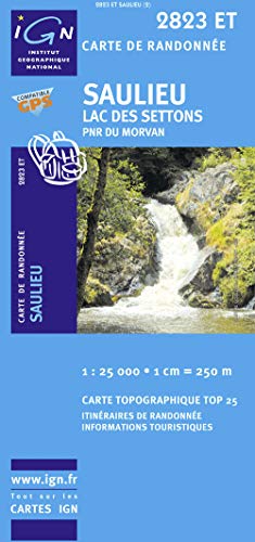 Saulieu / Lac des Settons / PNR du Morvan gps (2823ET)