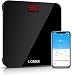 Produktbild Liorque Digitale Personenwaage Smart Waage mit APP, Step-On Technologie BMI Körperwaage aus Gehärtetem Glas, 180kg, Schwarz