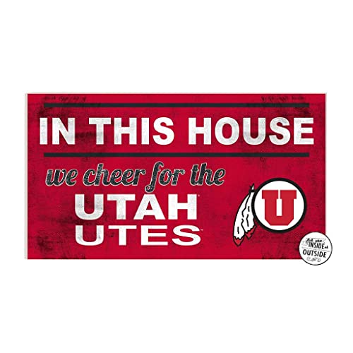 KH Sports 20x11 Indoor Outdoor Sign In This House Utah Running Utes