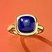 Ross-Simons Square Lapis Ring in 18kt Gold Over Sterling. Size 7