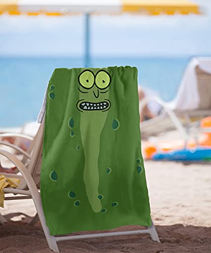 LOGOVISION Rick and Morty Pickle Rick Officially Licensed Beach Towel 30