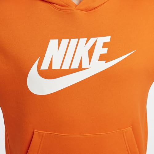 Nike Sportswear Club Fleece Men's Graphic Pullover Hoodie (BV2973-819, Safety Orange/Safety Orange/)3